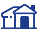 An icon of a house representing residential AC services offered by residential HVAC company Steve Chapman's All American Air in St. Augustine, FL